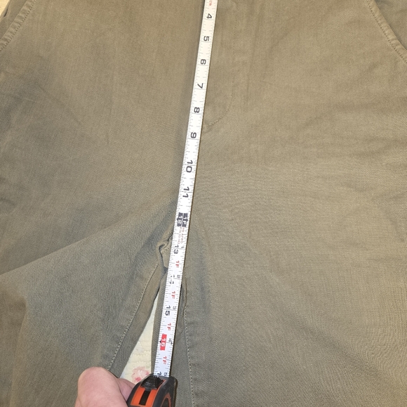 Gap Loose Khaki Pants Women's 6 Tall Olive Green High Rise Straight Leg‎ Pants - Picture 8 of 10
